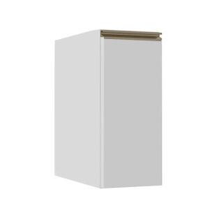 Módulo Balcão 30cm 1 Porta 100% MDF Cozinha Modulada Gold J Robel Branco/Branco Matte