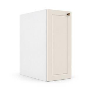 Módulo Balcão Editável Largura 21cm a 39cm x 68x56cm 1 Porta Provence Robel Branco/Off White Matte