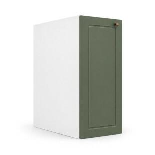 Módulo Balcão 30x68x56cm 1 Porta 100% MDF Cozinha Provence Robel Branco/Salvia Matte