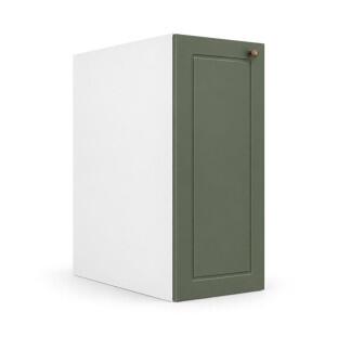 Módulo Balcão Editável Largura 21cm a 39cm x 68x56cm 1 Porta Provence Robel Branco/Sálvia Matte