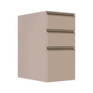 Módulo Balcão 35cm 3 Gavetas 100% MDF Cozinha Modulada Gold J Robel Fendi/Fendi Matte