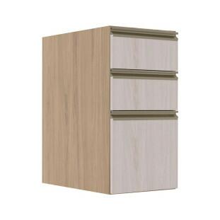 Módulo Balcão 35cm 3 Gavetas 100% MDF Cozinha Modulada Gold Robel Hanover/Aspen
