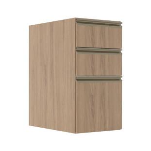 Módulo Balcão 35cm 3 Gavetas 100% MDF Cozinha Modulada Gold Robel Hanover/Hanover