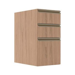 Módulo Balcão 35cm 3 Gavetas 100% MDF Cozinha Modulada Gold J Robel Hanover/Hanover