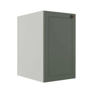 Módulo Balcao 40cm 1 Porta 100% MDF Cozinha Modulada Provence Robel Branco/Salvia Matte