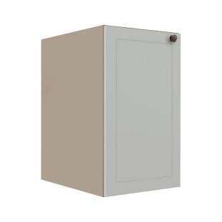 Módulo Balcao 40cm 1 Porta 100% MDF Cozinha Modulada Provence Robel Fendi/Branco Matte