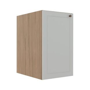 Módulo Balcao 40cm 1 Porta 100% MDF Cozinha Modulada Provence Robel Hanover/Branco Matte