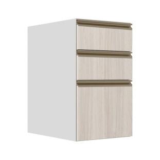 Módulo Balcão 40cm 3 Gavetas 100% MDF Cozinha Modulada Gold J Robel Branco/Aspen Módulo Balcão 40cm 3 Gavetas 100% MDF Cozinha Modulada Gold J Robel Branco/Aspen
