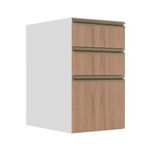 Módulo Balcão 40cm 3 Gavetas 100% MDF Cozinha Modulada Gold J Robel Branco/Hanover Módulo Balcão 40cm 3 Gavetas 100% MDF Cozinha Modulada Gold J Robel Branco/Hanover