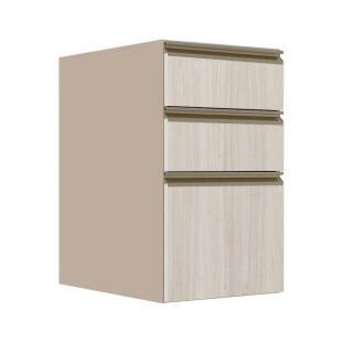 Módulo Balcão 40cm 3 Gavetas 100% MDF Cozinha Modulada Gold J Robel Fendi/Aspen Módulo Balcão 40cm 3 Gavetas 100% MDF Cozinha Modulada Gold J Robel Fendi/Aspen