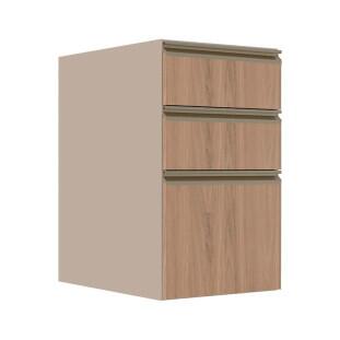 Módulo Balcão 40cm 3 Gavetas 100% MDF Cozinha Modulada Gold J Robel Fendi/Hanover Módulo Balcão 40cm 3 Gavetas 100% MDF Cozinha Modulada Gold J Robel Fendi/Hanover