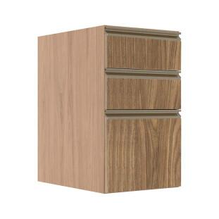 Módulo Balcão 40cm 3 Gavetas 100% MDF Cozinha Modulada Gold J Robel Hanover/Amendoeira BP Módulo Balcão 40cm 3 Gavetas 100% MDF Cozinha Modulada Gold J Robel Hanover/Amendoeira BP
