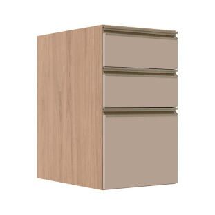 Módulo Balcão 40cm 3 Gavetas 100% MDF Cozinha Modulada Gold J Robel Hanover/Fendi Matte Módulo Balcão 40cm 3 Gavetas 100% MDF Cozinha Modulada Gold J Robel Hanover/Fendi Matte