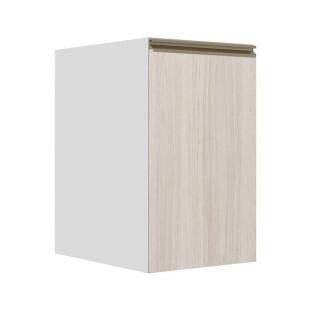 Módulo Balcão 40cm 1 Porta 100% MDF Cozinha Modulada Gold J Robel Branco/Aspen