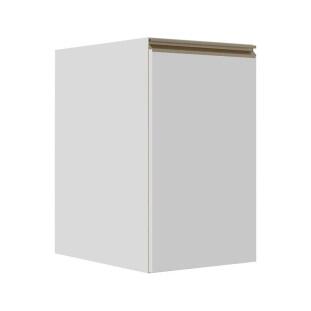 Módulo Balcão 40cm 1 Porta 100% MDF Cozinha Modulada Gold J Robel Branco/Branco Matte