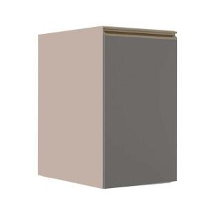 Módulo Balcão 40cm 1 Porta 100% MDF Cozinha Modulada Gold J Robel Fendi/Cinza Matte
