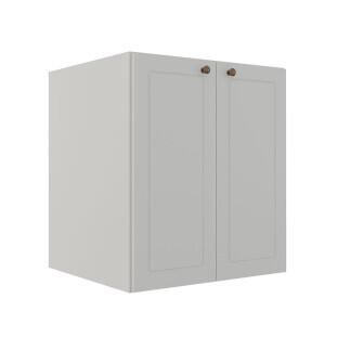 Módulo Balcao 60cm 2 Portas 100% MDF Cozinha Modulada Provence Robel Branco/Branco Matte