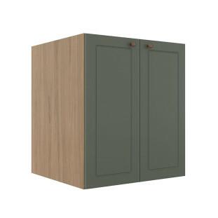Módulo Balcao 60cm 2 Portas 100% MDF Cozinha Modulada Provence Robel Hanover/Salvia Matte