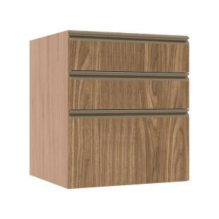 Módulo Balcão 60cm 3 Gavetas 100% MDF Cozinha Modulada Gold J Robel Hanover/Amendoeira BP Módulo Balcão 60cm 3 Gavetas 100% MDF Cozinha Modulada Gold J Robel Hanover/Amendoeira BP