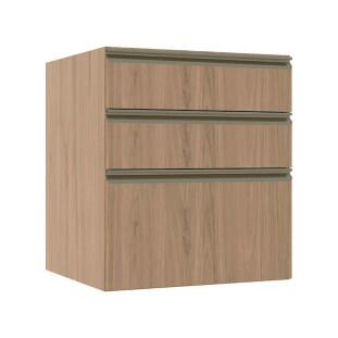 Módulo Balcão 60cm 3 Gavetas 100% MDF Cozinha Modulada Gold J Robel Hanover/Hanover Módulo Balcão 60cm 3 Gavetas 100% MDF Cozinha Modulada Gold J Robel Hanover/Hanover