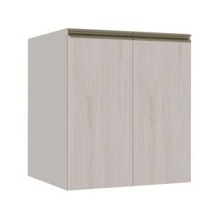 Módulo Balcão 60cm 2 Portas 100% MDF Cozinha Modulada Gold Robel Fendi/Aspen