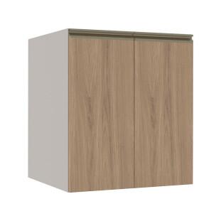 Módulo Balcão 60cm 2 Portas 100% MDF Cozinha Modulada Gold Robel Fendi/Hanover