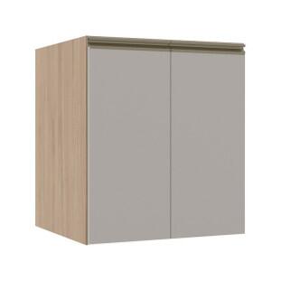 Módulo Balcão 60cm 2 Portas 100% MDF Cozinha Modulada Gold Robel Hanover/Fendi