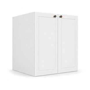 Módulo Balcão 60x68x56cm 2 Portas 100% MDF Cozinha Provence Robel Branco/Branco Matte