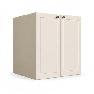 Módulo Balcão 60x68x56cm 2 Portas 100% MDF Cozinha Provence Robel Fendi/Off White Matte