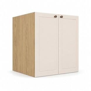 Módulo Balcão 60x68x56cm 2 Portas 100% MDF Cozinha Provence Robel Hanover/Off White Matte