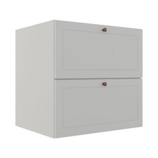 Módulo Balcao 70cm 1 Gaveta 1 Porta Basculante 100% MDF Cozinha Provence Robel Branco/Branco Matte