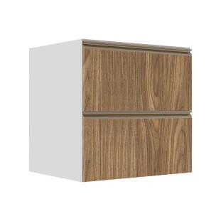Módulo Balcão 70cm 1 Gaveta 1 Porta Basculante 100% MDF Cozinha Modulada Gold J Robel Branco/Amendoeira BP Módulo Balcão 70cm 1 Gaveta 1 Porta Basculante 100% MDF Cozinha Modulada Gold J Robel Branco/Amendoeira BP