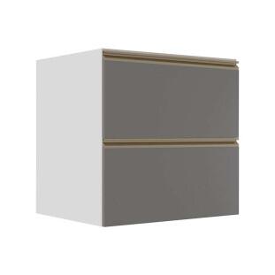 Módulo Balcão 70cm 1 Gaveta 1 Porta Basculante 100% MDF Cozinha Modulada Gold J Robel Branco/Cinza Matte Módulo Balcão 70cm 1 Gaveta 1 Porta Basculante 100% MDF Cozinha Modulada Gold J Robel Branco/Cinza Matte