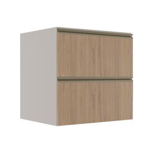 Módulo Balcão 70cm 1 Gaveta 1 Porta Basculante 100% MDF Cozinha Modulada Gold Robel Fendi/Hanover