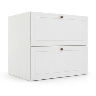Módulo Balcao 70x68x56cm 1 Gaveta 1 Porta Basculante 100% MDF Cozinha Provence Robel Branco/Branco Matte