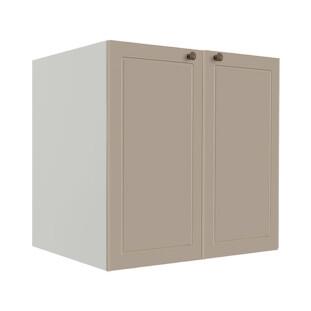 Módulo Balcao 70cm 2 Portas 100% MDF Cozinha Modulada Provence Robel Branco/Fendi Matte