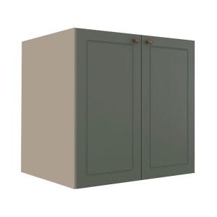 Módulo Balcao 70cm 2 Portas 100% MDF Cozinha Modulada Provence Robel Fendi/Salvia Matte
