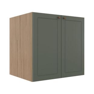 Módulo Balcao 70cm 2 Portas 100% MDF Cozinha Modulada Provence Robel Hanover/Salvia Matte