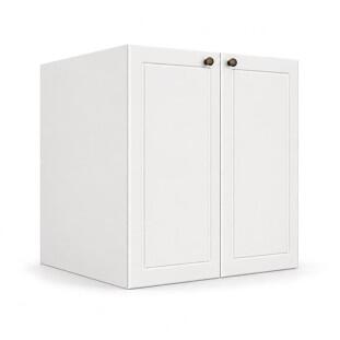 Módulo Balcão 70x68x56cm 2 Portas 100% MDF Cozinha Provence Robel Branco/Branco Matte