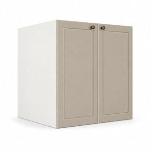 Módulo Balcão 70x68x56cm 2 Portas 100% MDF Cozinha Provence Robel Branco/Fendi Matte