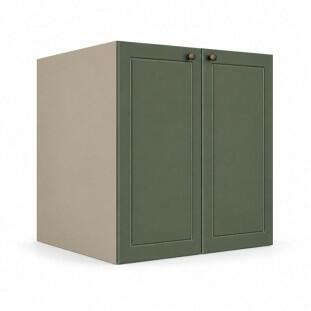 Módulo Balcão 70x68x56cm 2 Portas 100% MDF Cozinha Provence Robel Fendi/Salvia Matte