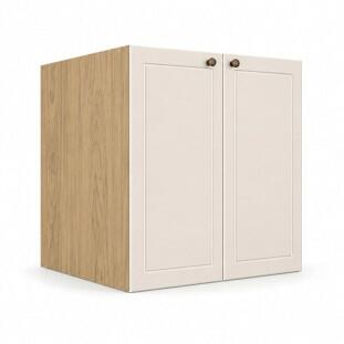 Módulo Balcão 70x68x56cm 2 Portas 100% MDF Cozinha Provence Robel Hanover/Off White Matte