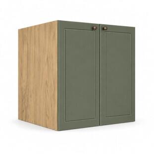 Módulo Balcão 70x68x56cm 2 Portas 100% MDF Cozinha Provence Robel Hanover/Salvia Matte