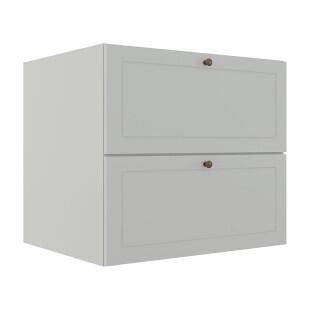 Módulo Balcao 80cm 1 Gaveta 1 Porta Basculante 100% MDF Cozinha Provence Robel Branco/Branco Matte