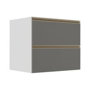 Módulo Balcão 80cm 1 Gaveta 1 Porta Basculante 100% MDF Cozinha Modulada Gold J Robel Branco/Cinza Matte Módulo Balcão 80cm 1 Gaveta 1 Porta Basculante 100% MDF Cozinha Modulada Gold J Robel Branco/Cinza Matte