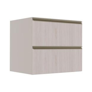 Módulo Balcão 80cm 1 Gaveta 1 Porta Basculante 100% MDF Cozinha Modulada Gold Robel Fendi/Aspen