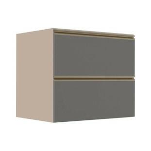 Módulo Balcão 80cm 1 Gaveta 1 Porta Basculante 100% MDF Cozinha Modulada Gold J Robel Fendi/Cinza Matte Módulo Balcão 80cm 1 Gaveta 1 Porta Basculante 100% MDF Cozinha Modulada Gold J Robel Fendi/Cinza Matte