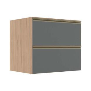 Módulo Balcão 80cm 1 Gaveta 1 Porta Basculante 100% MDF Cozinha Modulada Gold J Robel Hanover/Cinza Matte Módulo Balcão 80cm 1 Gaveta 1 Porta Basculante 100% MDF Cozinha Modulada Gold J Robel Hanover/Cinza Matte