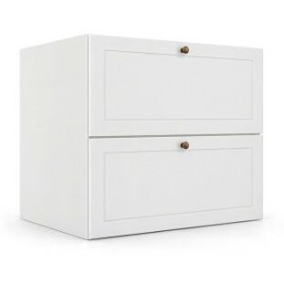 Módulo Balcão 80x68x56cm 1 Gaveta 1 Porta Basculante 100% MDF Cozinha Provence Robel Branco/Branco Matte