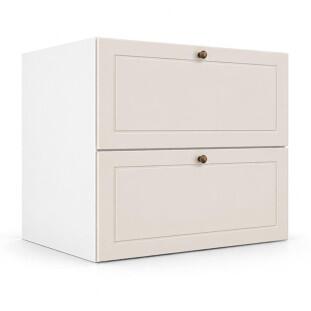 Módulo Balcão 80x68x56cm 1 Gaveta 1 Porta Basculante 100% MDF Cozinha Provence Robel Branco/Off White Matte